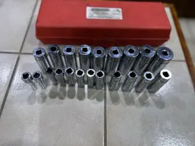 Snap-on Sfsmgs Nice 21 Pc 3/8 Inch Drive Pt. Deep Metric Set