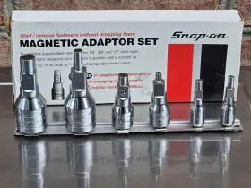 Snap On 206xmsp 6pc Magnetic Socket Extension Adapter Set 1/4 Inch 3/8 1/2 Drive - Nos