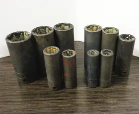 Snap-on 210simfya Snap-on 10pc 3/8 Inch Drive 6point Sae Fd Deep Impact Socket Set 5/16-1