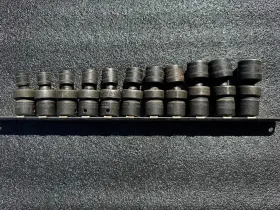 2121PFM SNAP-ON Drive Flank Shallow Impact Swivel Socket Set #2