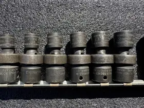 2121PFM SNAP-ON Drive Flank Shallow Impact Swivel Socket Set #3