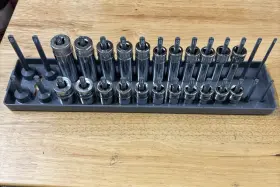 212SFMY-212FMY SNAP-ON Shallow Socket Set Hansen Tray