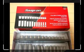 Snap-on 2245ffsm Snap-on 24 Piece 3/8 Inch Deep Well And Shallow Socket Set