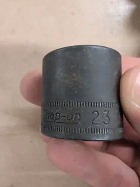 23MM-SHORT SNAP-ON Drive Impact Socket