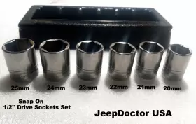 306TWM SNAP-ON Drive Shallow Point Socket Set