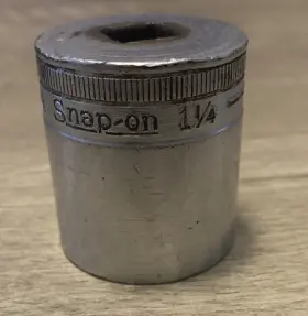 Snap-on 1/2 Tools 1-1/4 Inch Sae Drive Chrome Shallow Socket