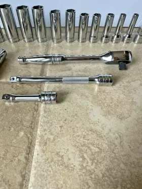 451SK SNAP-ON Tool Llot Sockets Ratchets Extensions Sfs Fxk #3