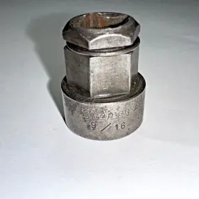 Snap-on Af180 Snap-on Tools Usa 3/8 Inch Drive 9/16 Sae Low Profile Pass Though Socket 1964