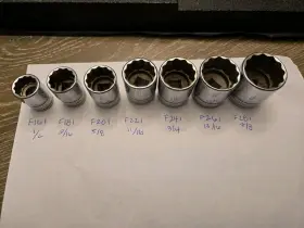 F161-F281 SNAP-ON Shallow Socket Set