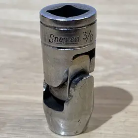 Snap-on Fs12a Fs-12-a 3/8 Inch Shallow Universal Swivel Socket Drive 6 Point Vtg Usa