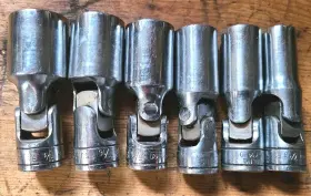 Snap-on Fsu24 Fsu14 Snap-on Tools 3/8 Inch Drive Semi-deep Flexosocket Deep 6 Pc Set Sae Vintage Snap-on Fsu24 Fsu14 Snap-on Tools 3/8 Inch Drive Semi-deep Flexosocket Deep 6 Pc Set Sae Vintage