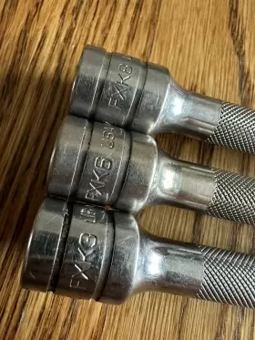 FXK3-FXK6-FXK8 SNAP-ON Drive Knurled Socket Extensions #2