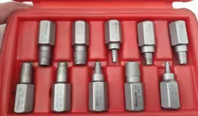REX10B SNAP-ON Screw Extractor Set Hex Head Matco #2
