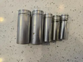 Snap-on Sf181 Sf262 Sf121 Sf291 Sf141 Snap-on 12pt Deep Sockets- Lot Of 5-3/8 Inch Drive-sf181 Snap-on Sf181 Sf262 Sf121 Sf291 Sf141 Snap-on 12pt Deep Sockets- Lot Of 5-3/8 Inch Drive-sf181