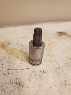 Snap-on Stx55e Tool Usa Used 1/2 Drive T55 Torx Bit Socket