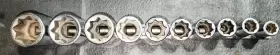 SW-412-SW-430 SNAP-ON Drive Double Square Point Socket Set