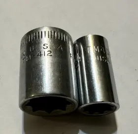 TM408-TM412 SNAP-ON Sockets Point Double Square #2