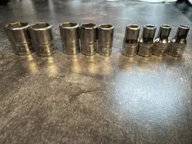 TMM14-TMM12 SNAP-ON Drive Point Shallow Socket Set