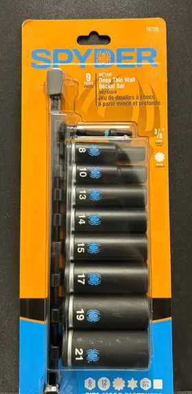 19705 SPYDER Wall Socket Set
