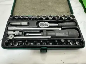 Stahlwille 40d/23/6 Rare 1/4 Inch Dr Socket Set 29 Pcs 40d 23/6 Metric 12 Point Germany Vtg