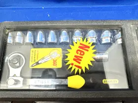 85-513 STANLEY Tools Indexible Ratchet Socket Locking Set Box