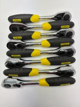 93-637 STANLEY Ratchet Socket Wrench Rubber Handle