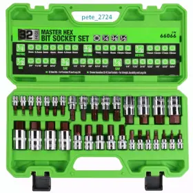 SW-66066 SWANLAKE GARDEN TOOLS Hex Bit Socket Set Drive Steel