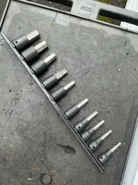 SIB92100 TEKTON Drive Hex Impact Bit Socket Set Rail