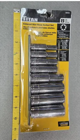 68302 TITAN Socket Set Star