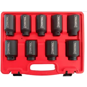 Tonynol Tt12m9 1/2 Inch Drive Deep Impact Socket Set 9 Pcs 6-point Metric Size 29mm To 38mm