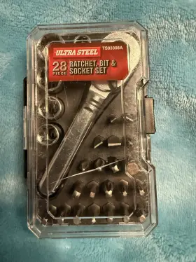 TS93308A ULTRA STEEL 28 RATCHET BIT PIECE SOCKET SET Sockets