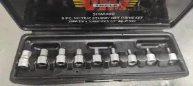SHM400 VIM Stubby Allen Drive Socket Set Vanadium Steel