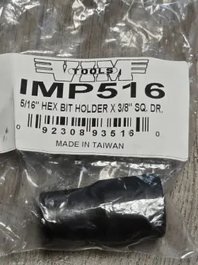 IMP516 VIM TOOLS Square Drive Hex Bit Holder Impact Socket