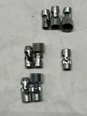 Vulcan Bonney Speed Master Bu612-bu624 Vintage Universal Swivel Socket 3/8 Inch Drive Lot Of 8
