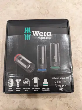 05004595001 WERA Drive Alloy Wheel Nut Impact Hexagon Socket