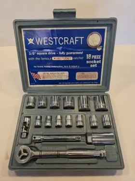 45-2936-0 WESTERCRAFT Socket Ratchet Set Peice Western Auto