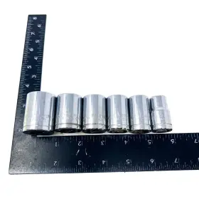 5MV33 WESTWARD Point Drive Socket Set Steel Tools #2