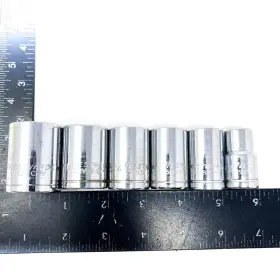 5MV33 WESTWARD Point Drive Socket Set Steel Tools #3