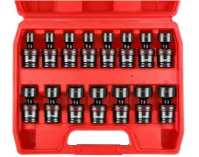 HZ03401 WETT Swivel Socket Set Drive Shallow Impact Joint