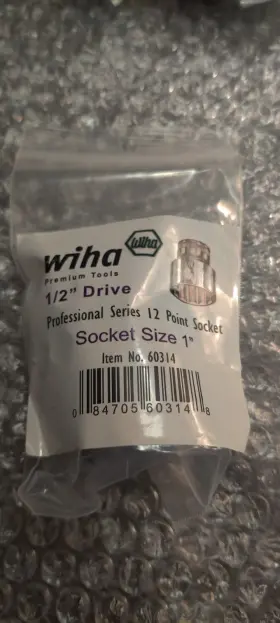 Wiha 60314 Heyco 12 Point - 1/2 Inch Drive Socket 1 Germany