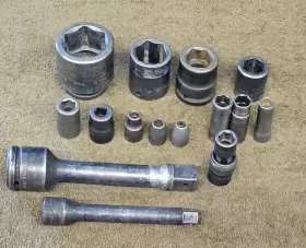 6-648 WILLIAMS Impact Socket Set Drive Extension Swivel