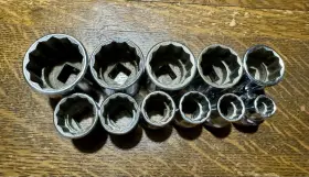 MSS-24RC WILLIAMS Drive Shallow Point Socket Set