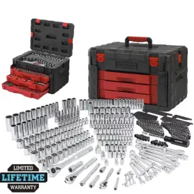 003056 WORKPRO Drive Socket Ratchet Combination Wrench Set