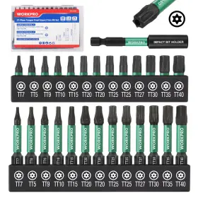 021830 WORKPRO Impact Torx Bit Set Hex Shank Star