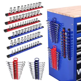 W004754AE WORKPRO Magnetic Socket Organizer Drive Combination