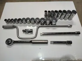 4445L WRIGHT TOOL Standard Drive Socket Set Point 427