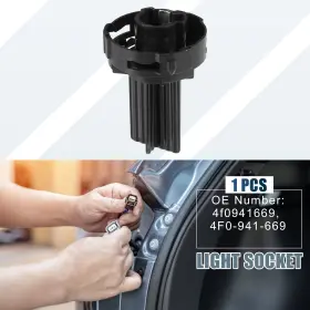 X Autohaux 4f0941669 Daytime Running Light Headlamp Socket Holder For Vw Touareg 2007-2010