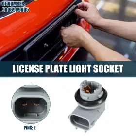 9006909005 X-AUTOHAUX License Plate Light Socket Pins Toyota