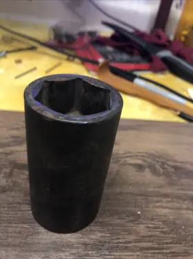 X1 Tools X1e-han-soc-dee-1036 36 Mm. X 1/2 Inch Drive 6 Point Deep Impact Socket Spindle Axle - 3-1/2 Long
