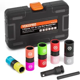 P0-6JYJ-8BI6 YEKEPRO Drive Half Lug Nut Socket Set Wheel